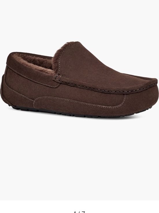 UGG Other - UGG ASCOT Men's Brown Suede Moccasin Slipper - Plush Lined Comfort